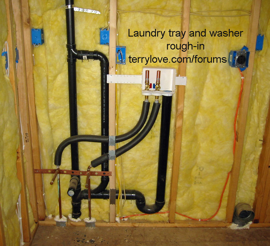 Proper venting of washing machine and sink drain in basement Terry