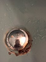 Repairing a drain rust around tub drain | Terry Love Plumbing Advice ...