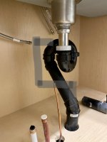 Kitchen Sink Drain Through Floor P Trap Arm Length Terry Love Plumbing Advice Remodel Diy Professional Forum