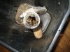 Day 4.  Pipe from shower trap cut out.jpg