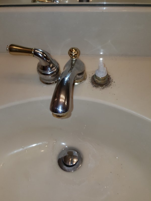 Moen Monticello Trying To Remove Bathroom Faucet Terry Love