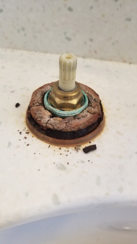Extreme Rust Under Sink Faucet Handles Terry Love Plumbing