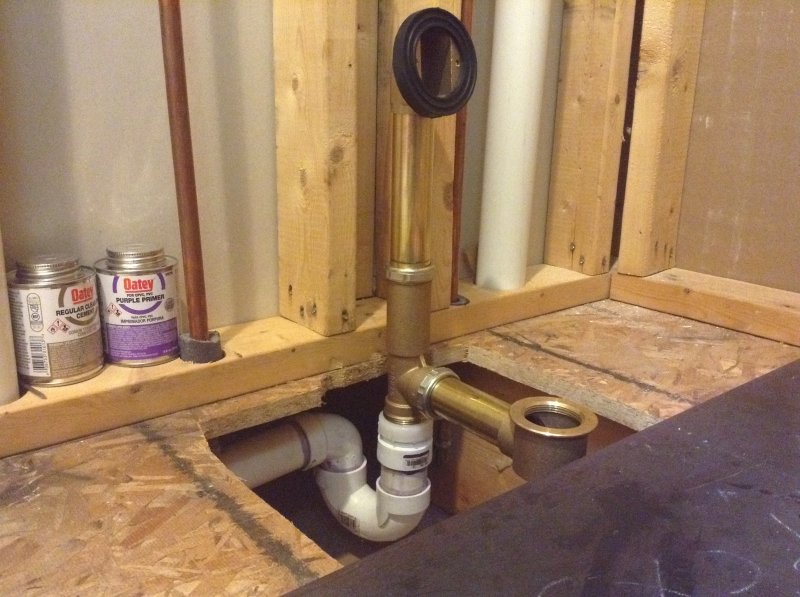 how to hook up p trap to drain pipe