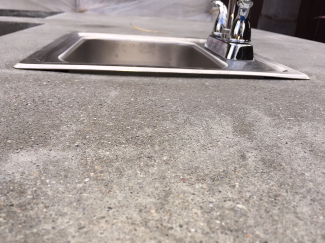 Top Mount Sink In A Concrete Top How Terry Love Plumbing