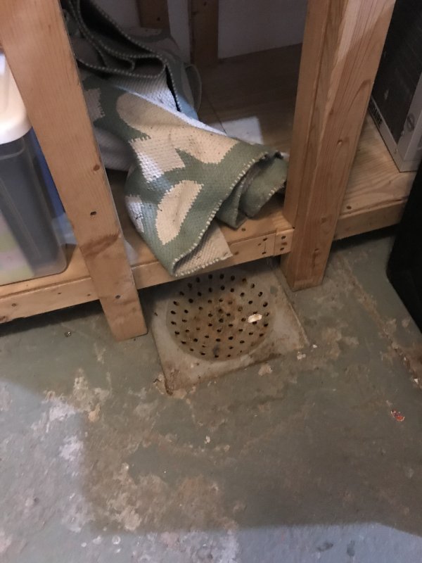 Basement Floor Drain Blind Or Clogged 1915 Home Terry Love