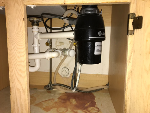 kitchen sink cabinet plumbing