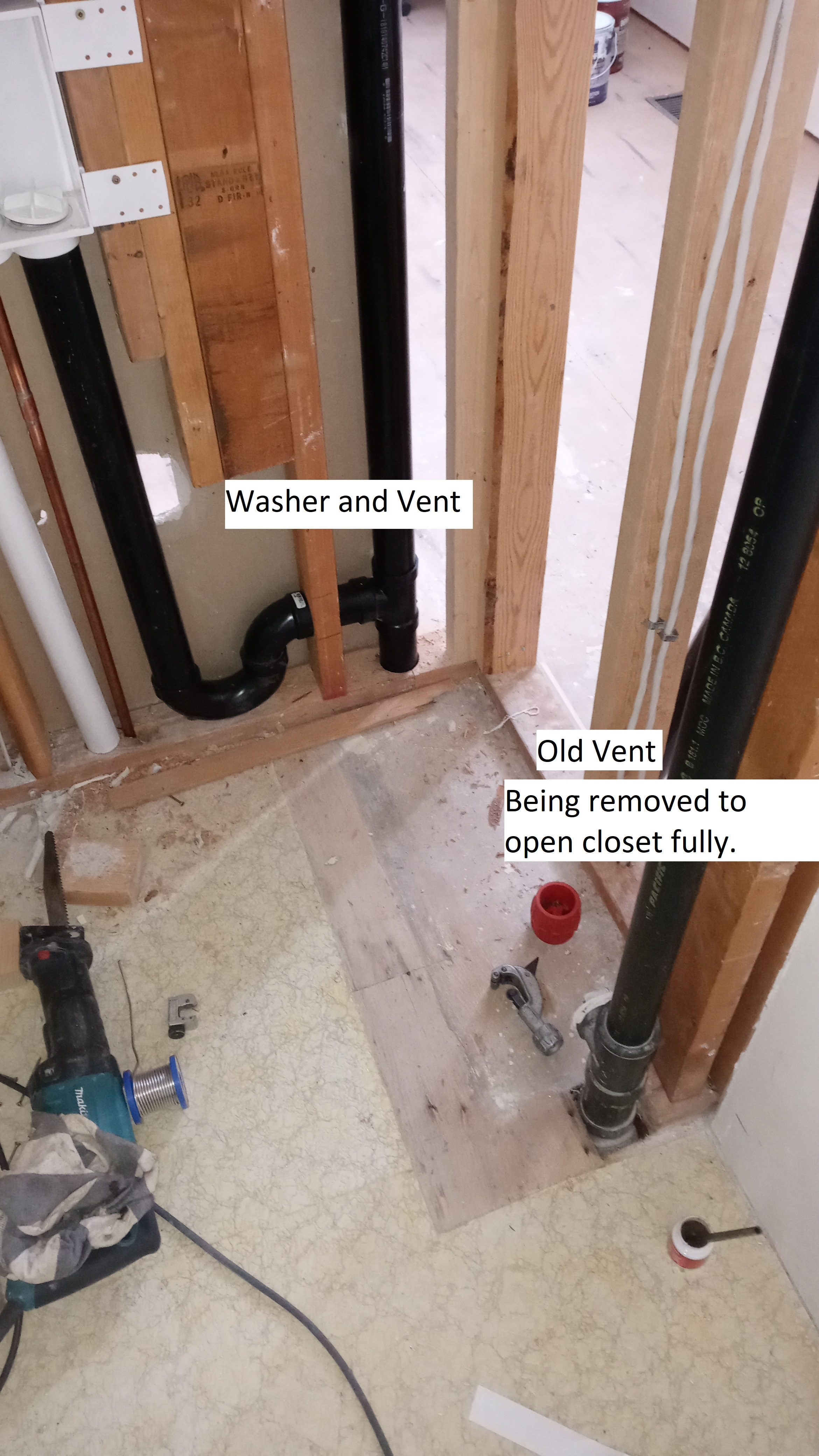 Added an upstairs washer, how to pipe into existing plumbing without having a shower strap