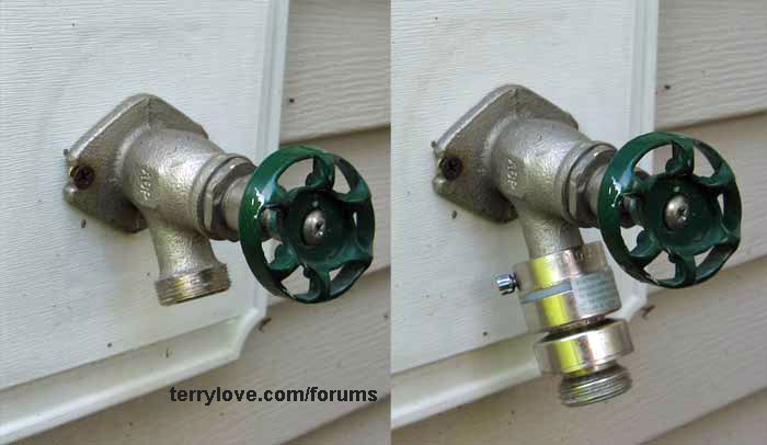 Solid Brass Hose Bib Backflow Preventer Hourleey Faucet Vacuum Breaker 3/4 Inch 