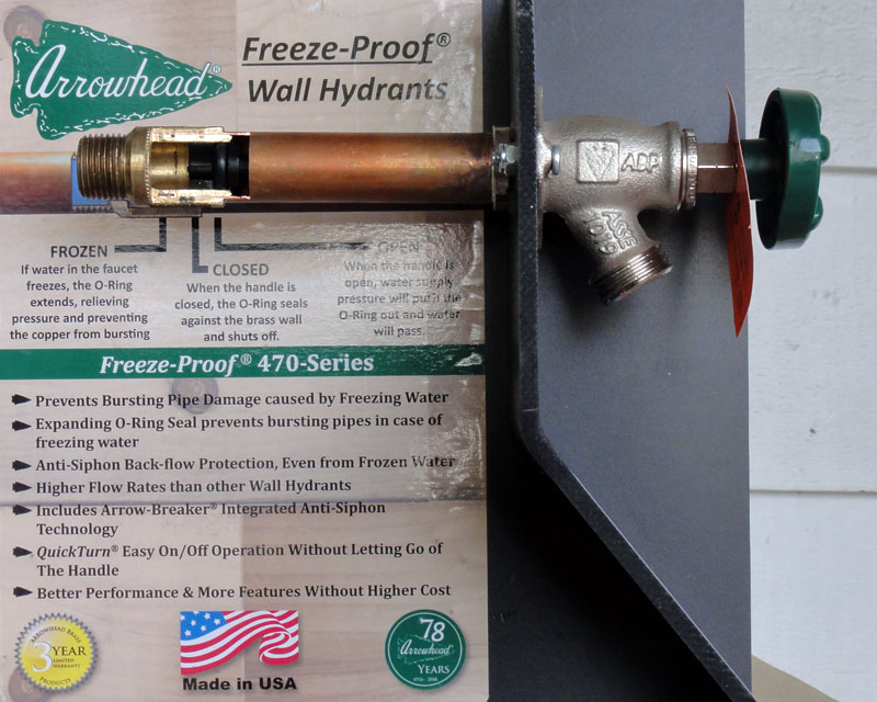 proplumber red frost proof yard hydrant