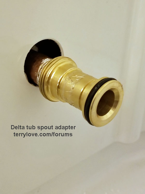 Threaded Brass Adapter Style Tub Spout