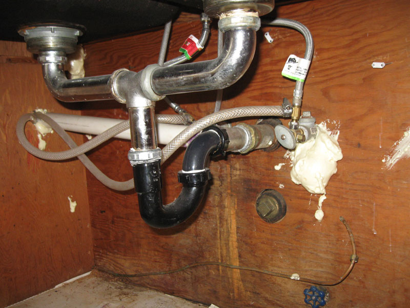garage adding sink connecting washer installing drain dishwasher under pex plumbing stop terrylove lines insulated shutoffs were