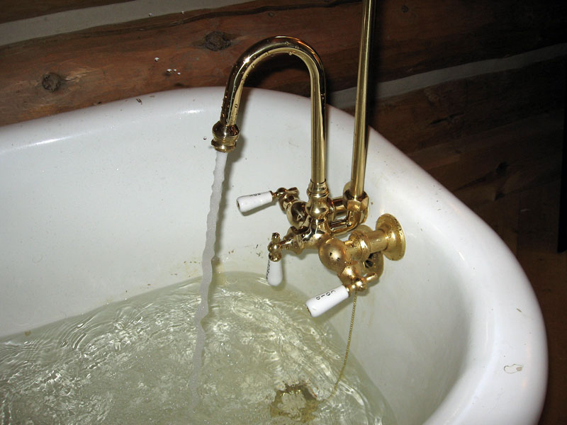 old clawfoot tub faucet