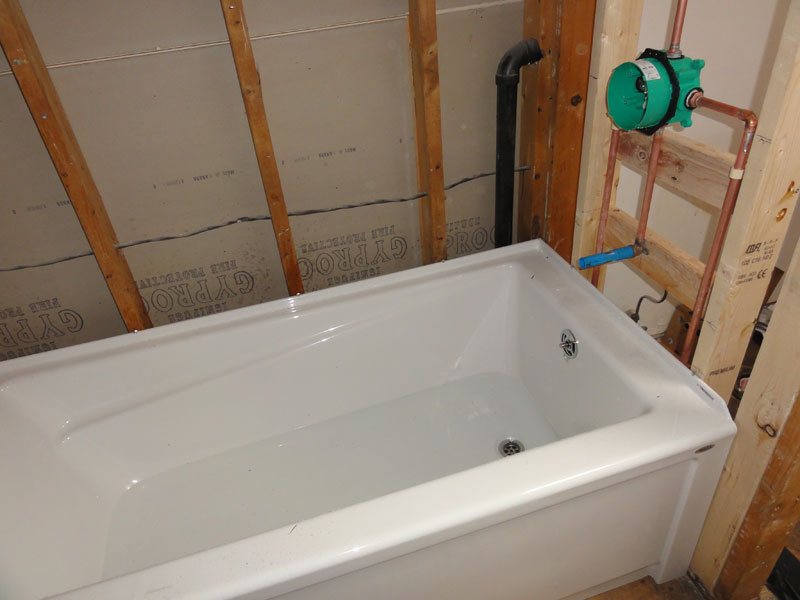 bathtub mortar bed