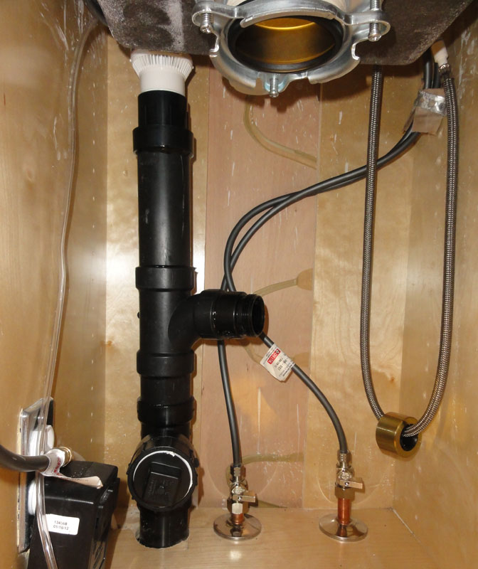 Kitchen Sink Drain Through Floor P Trap Arm Length Terry Love Plumbing Advice Remodel Diy Professional Forum