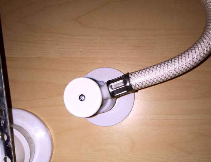plastic push pull bathroom sink shut off valve