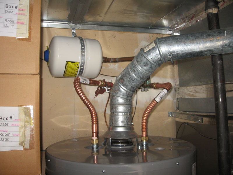 can expansion tank be installed upside down