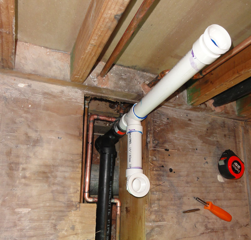 Floor Drain P Trap Installation