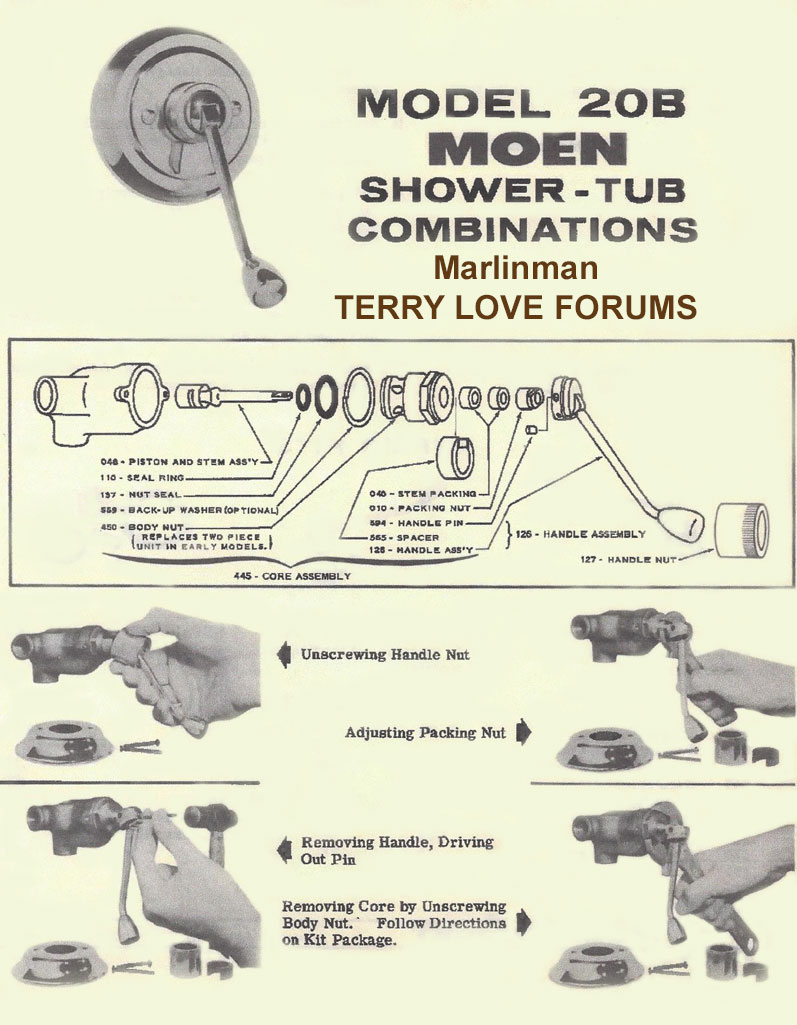 Moen Model 20B 1st Generation, Old Shower Faucet | Terry Love Plumbing ...