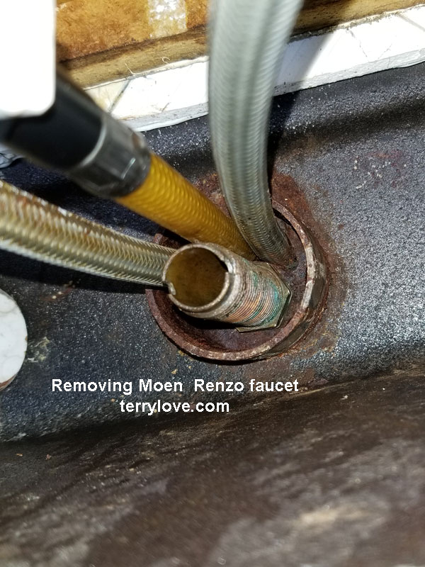 Replacing Installing Moen Renzo Kitchen Faucet Terry Love Plumbing   Moen Renzo 3 