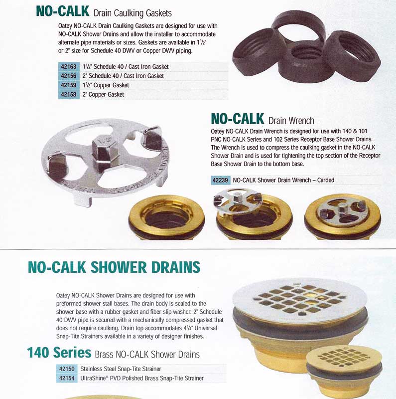 Buy Oatey 42239, No-Calk Shower Drain Wrench, Carded, (Pack of 4