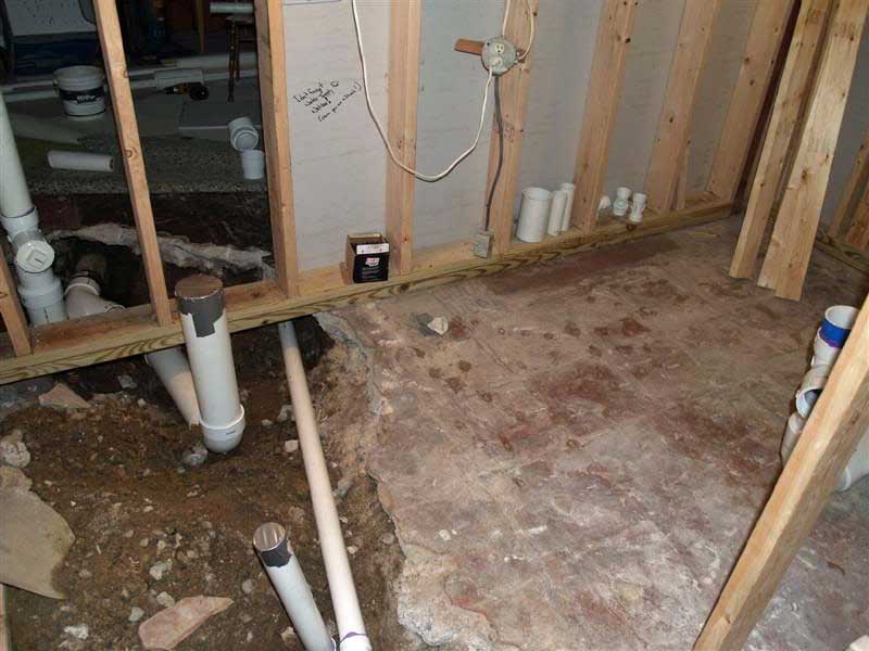 Basement Bathroom Plumbing | Terry Love Plumbing Advice & Remodel DIY ...