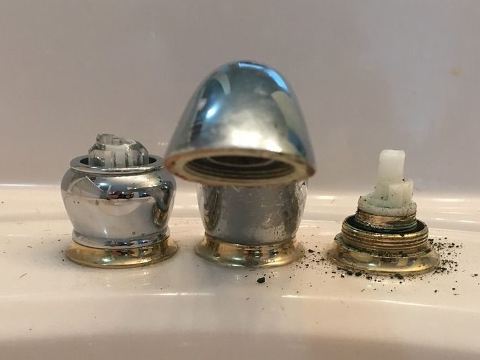 Moen Monticello, Trouble removing sink faucet Terry Love Plumbing