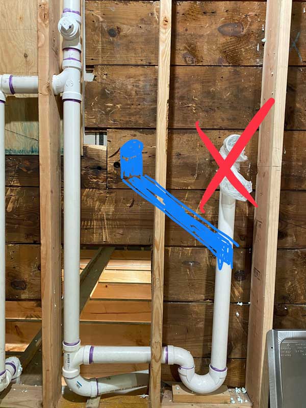 Jog in Washing Machine Stand Pipe Terry Love Plumbing Advice