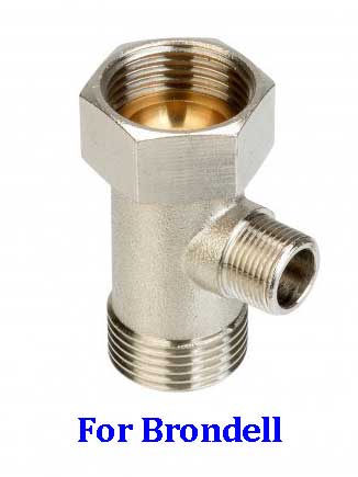 thumbnail image 2 of Toto Toilet GenieBidet 3/8 X 3/8 X 1/2 Inch T-Connector For Bidet | Connect To 3/8 Water Supply At The Wall Or Floor Instead Of 7/8 Toilet Tank Inlet | This Bidet Toilet Fill Valve 2 of 14