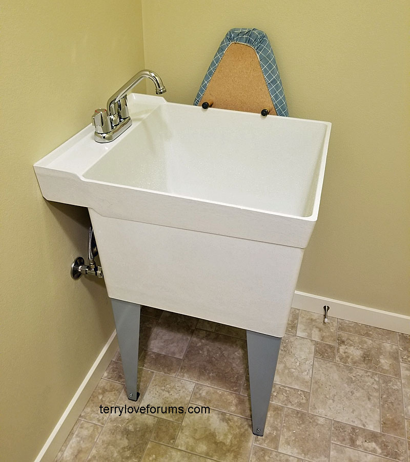 Adding utility sink to laundry room 