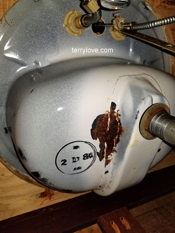 Rust And Chips On Porcelain Bathroom Sink Lav Replacement