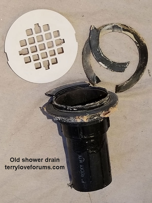 shower drain leak