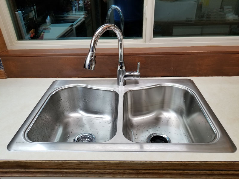 winnebego kitchen sink replacement