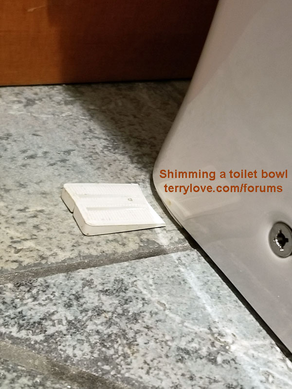 Shimming A Toilet Best Way Terry Love Plumbing Remodel Diy