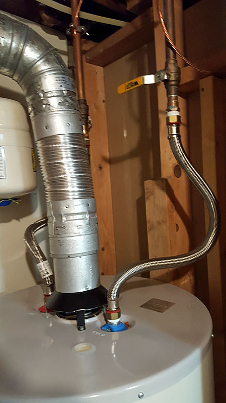 hot water heater overflow pipe dripping