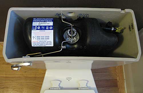 power flush toilet